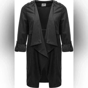 ❤️2/$40❤️Vero Moda Denim VMFAY  SERENA 3/4 Open Front Jacket- UK XS